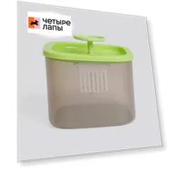 Petmax Фонтанчик для кошек и собак, 10х10х10 см, салатовый