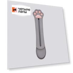 Petmax Ложка для лакомств в стиках для кошек и собак, серый