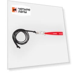 Rungo Свисток ультразвуковой на шнурке для дрессировки собак, 8,5х1,3 см, красный