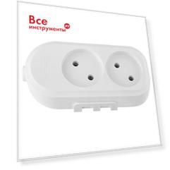 Двухместная переносная розетка BYLECTRICA Р16-9141