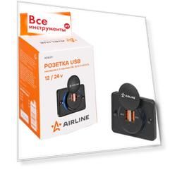 USB накладная розетка Airline AEBJ211