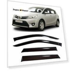 Дефлекторы боковых стекол Cobra Tuning на Toyota Verso 2009 - 2018 - Ветровики боковых окон для Тойота Версо 2009 - 2018