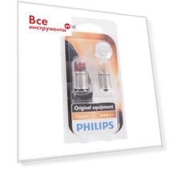 Автолампа PHILIPS R10W BA15s 12V /1/10 P-12814-2бл