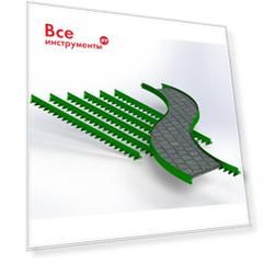 Бордюр ООО Металекс Metalex 120х80x2000 мм, зеленый BRZ128020