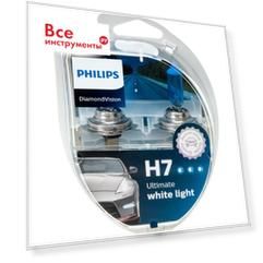 Автолампа PHILIPS H7 55 PX26d DIAMOND VISION 5000K 12V /1/5/30 HIT P-12972DV2