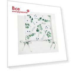 Сидушка на стул Доляна Eucalyptus 42x42x7 см, 100% хлопок, 164 г 4682758