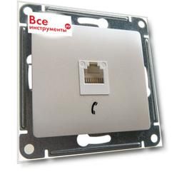 Телефонная розетка Systeme Electric Glossa GSL000681T