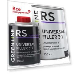 Универсальный грунт-наполнитель GREEN LINE UNIVERSAL FILLER 30RS – 750 – UF- black (комплект)