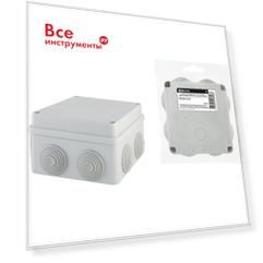 Распаечная коробка TDM ELECTRIC ОП 110х110х70мм, крышка на винтах, IP55, 8вх. инд. штрих-код SQ1401-0124