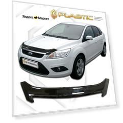 Дефлектор капота Ford Focus 2 седан 2008-2011 Classic черный