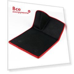 Водительский коврик для Mercedes Е-класс W211 2WD 2002-2009 (Мерседес Е 211) Vicecar 1DL29004-красный