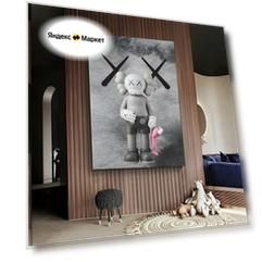 Kaws картина, интерьерная картина на холсте, 20х30 см.