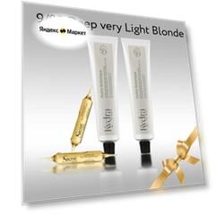 Kydra набор BOTANIQUE: 2 краски, 2 ампулы, Подарок аксессуар для волос. 9/00 Deep very Light Blonde Kydra Botanique 2 шт, 60мл, Elixir of Ales с экстрактом календулы 2 ампулы, 10мл, Подарок