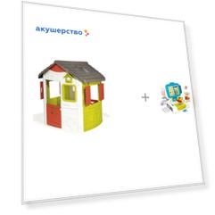 Smoby Игровой домик Jura Neo и Детская электронная касса с весами и аксессуарами