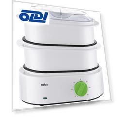 Пароварка Braun FS 3000 WH, 850Вт, 2 корзины, чаша для риса, белый