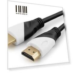 Кабель HDMI 1м Cablexpert CC-S-HDMI02-1М круглый черный (CC-S-HDMI02)