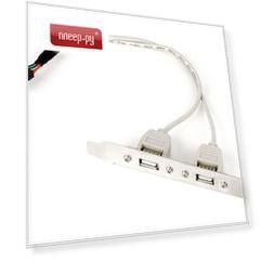 Контроллер Gembird Cablexpert 2xUSB 2.0 - 10pin CCUSBRECEPTACLE