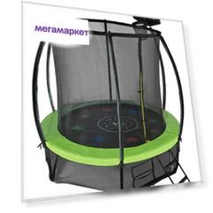Батут Hasttings Air Game Basketball с сеткой и лестницей 244 см, blue/green