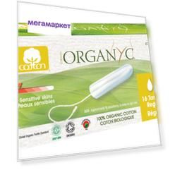 Тампоны Organyc Регулар без аппликатора 16 шт