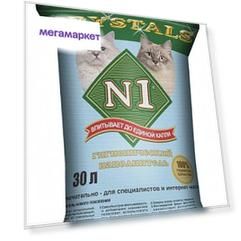 Наполнитель №1 Crystals силикагелевый 30 л без запаха