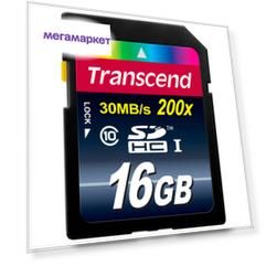 Карта памяти Transcend SDHC TS16GSDHC10 16GB