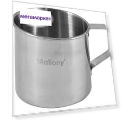 Кружка Mallony Fonte 350 мл, серебристый