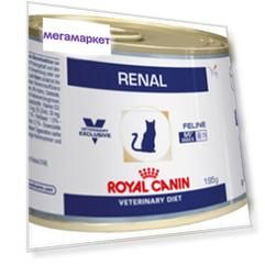 Консервы для кошек ROYAL CANIN Vet Diet Renal, цыпленок, 12шт, 195г