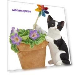 Статуэтка Country Artists Котенок с петунией CA03280