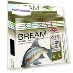 Леска монофильная Mikado Sensei Bream 0,18 мм, 150 м, 5 кг, green