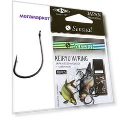 Одинарные крючки Mikado Chod Hook  №10 BN, с колечком, прямое острие, с бородкой