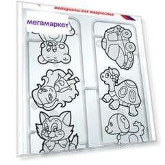 Витраж Луч Любимые игрушки для рисования красками по стеклу