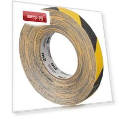 Лента противоскользящая Мельхозе 25mm х 18.3m Yellow-Black 285808 / M1WR025183