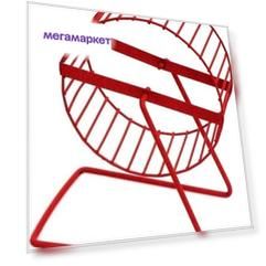 Беговое колесо для хомяков, мышей ZooMark металл, 12 см
