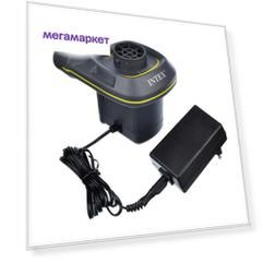 Насос электрический 220 v/12 v (480л/мин) intex, арт, 66634, Интекс