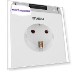 Реле напряжения с LCD Sven RN-16D, 1 розетка, White