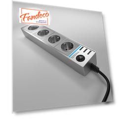 Розеточный блок 4-х местный + 3 USB Werkel WL20-04-03 4690389128394
