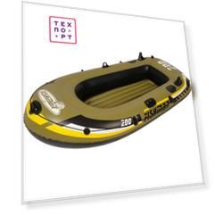 Надувная лодка Jilong FISHMAN 200SET, с веслами и насосом, 218х110х36 см