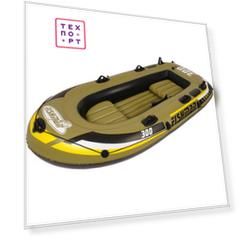 Лодка надувная Jilong FISHMAN 300SET, с веслами и насосом, 252х125х40 см