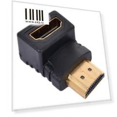 Переходник Orient C482, HDMI F/M (мама 90deg -папа)