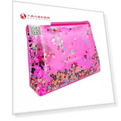 DEWAL BEAUTY Косметичка Модница, розовая 20 х 5 х 16 см