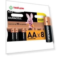 Батарейки Duracell AA 3В 8шт