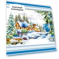 Набор Картина стразами "Зимний пейзаж"
