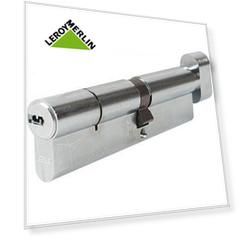 Цилиндр Abus KD6N Z55/K45, 55x45 мм, ключ/вертушка, цвет никель