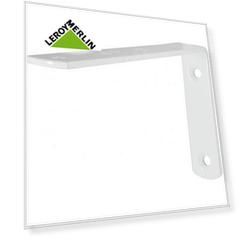 Кронштейн Angle 75x125 мм, цвет белый