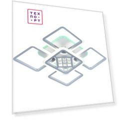 Светодиодная люстра Profit Light 18024/4+1 WHT