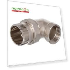 Американка 1" 1/4, г-ш, никель, угловая, РосТурПласт