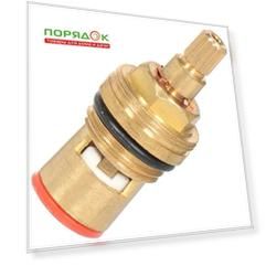 Кран-букса 1/2 '', 15 шлиц, 90 °, 2 резьбы, с керамическими вставками, 60 г, ComfortFactor, Люкс, 65349