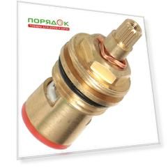 Кран-букса 1/2 '', 20 шлиц, 90 °, 2 резьбы, с керамическими вставками, 60 г, ComfortFactor, Люкс, 65348