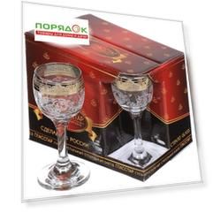 Рюмка 60 мл, стекло, 6 шт, Glasstar, Барокко, GN1 134 3