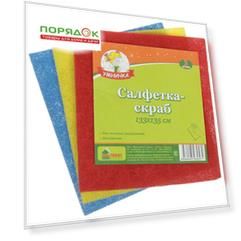 Абразивные салфетки для уборки, 13.3х13.5 см, 3 шт